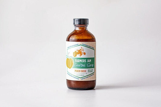 Peach Basil Cocktail Syrup