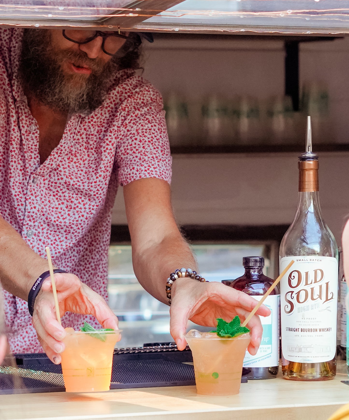 Peach Basil Cocktail Syrup
